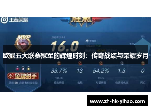 欧冠五大联赛冠军的辉煌时刻：传奇战绩与荣耀岁月